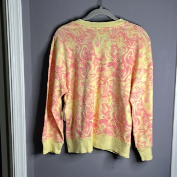 BP Pastel Pink and Yellow Printed Crewneck Sweatshirt Size Small - Picture 5 of 7